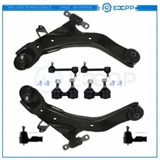 8PCS Lower Control Arms Rear Sway Bars Tie Rods For Hyundai Elantra 2001-2006