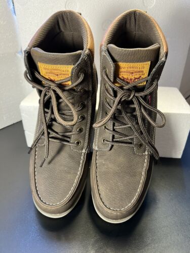 Levi's Mens Rugged Casual Hiker Chukka Brown Ankle Boot Sz 10.5 - Picture 2 of 13