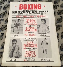 CURTIS COKES V LUIS RODRIGUEZ/DOUG JONES V EDDIE MACHEN-BOXING PROGRAM-1961