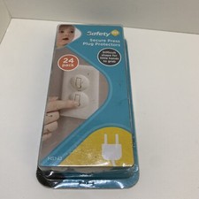 Safety 1st Secure Press Plug Protectors - 24 Pack Easy To Use Plastic H3