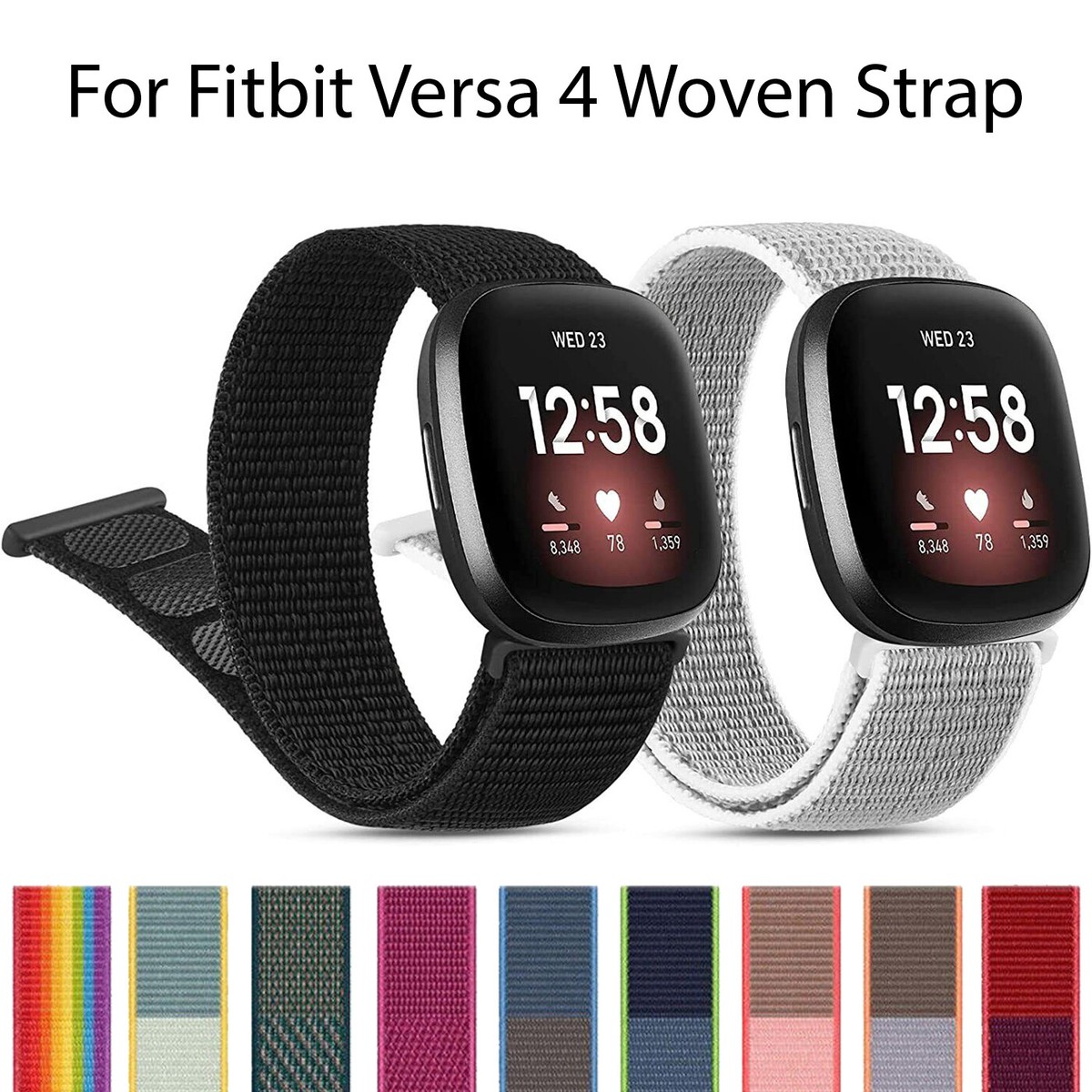 Watch Strap Versa Fitbit Uk Sports Nylon Loop For Fitbit