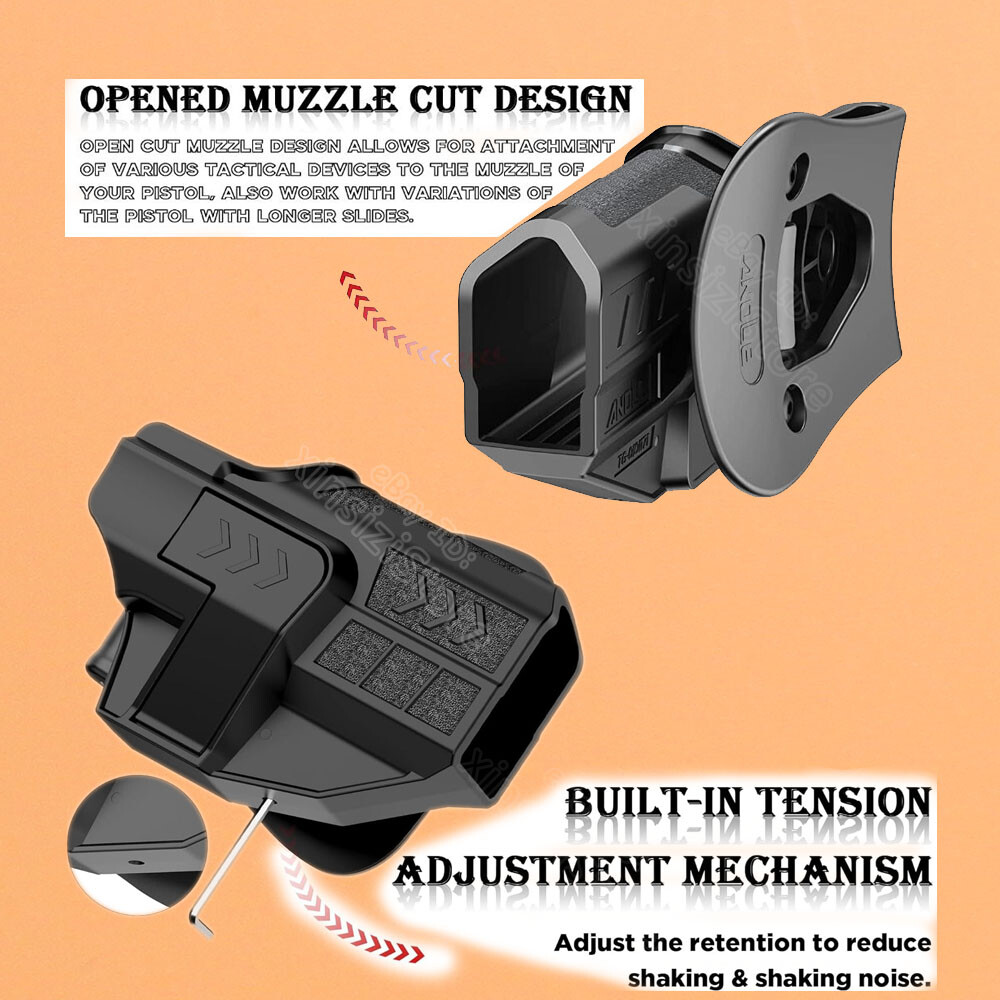 Kydex funda de Cintura interior para Glock G43x G48 43x48 MOS Rail con