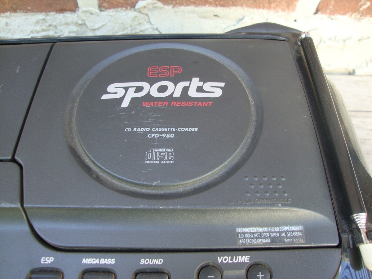 Sony CFD-980BK CD/Cassette Boombox for sale online | eBay