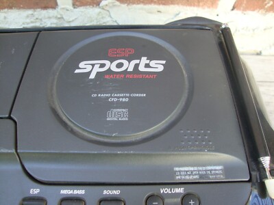 Sony CFD-980BK CD/Cassette Boombox for sale online | eBay