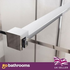 1200mm Chrome Shower Screen Support Arm Wet Room Brass Extensions Support Bar