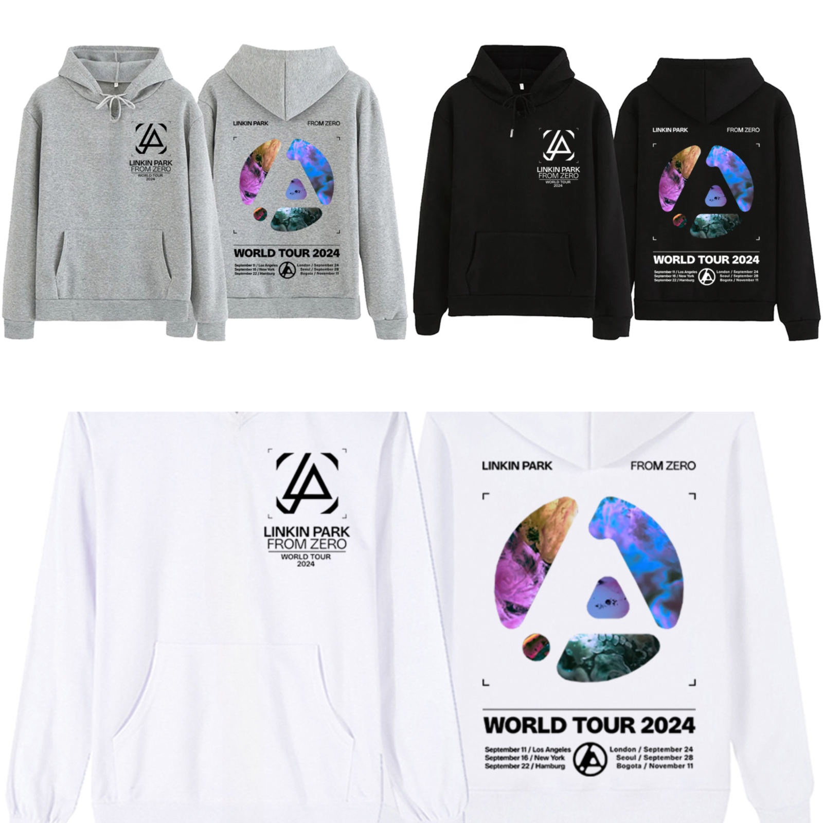 Linkin Park From Zero World Tour 2024 Double Sided Sweatshirt Hoodie