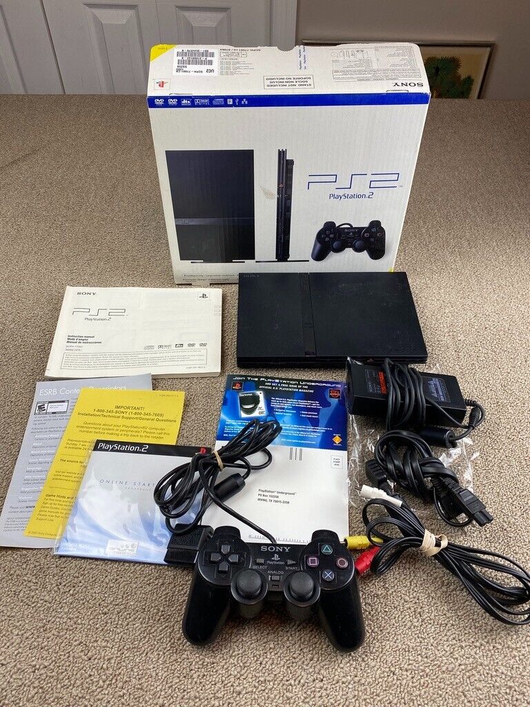 Console PlayStation 2 Preto - Sony Destravado (Tudo Original