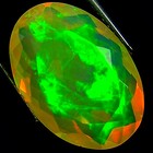 4.09 Ct Natural Ethiopian Faceted Opal Gemstone Multi Color Oval Faceted Cut — photo 2
