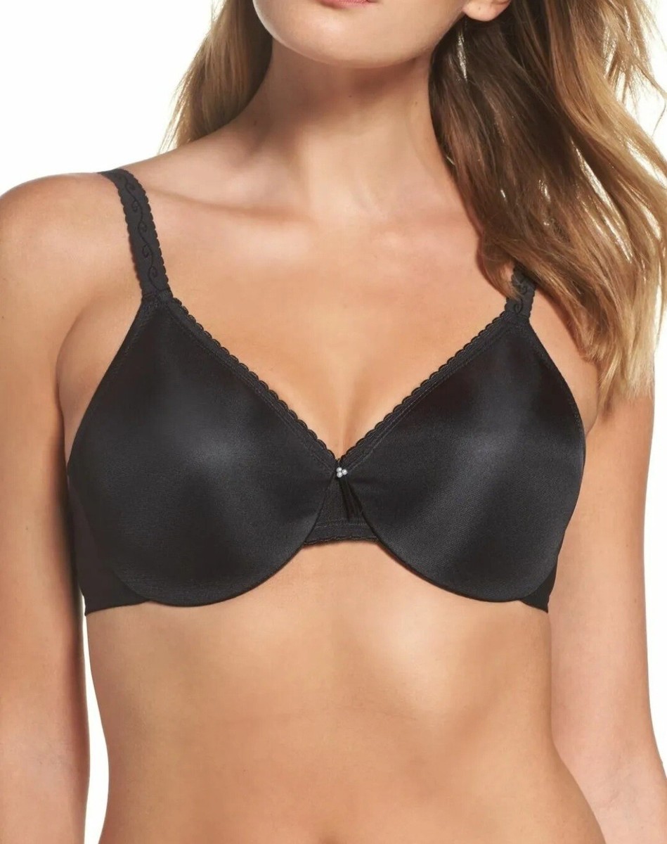 WACOAL SIMPLE MINIMIZING UNDERWIRE BRA 857109 BLACK SIZE 40C | eBay