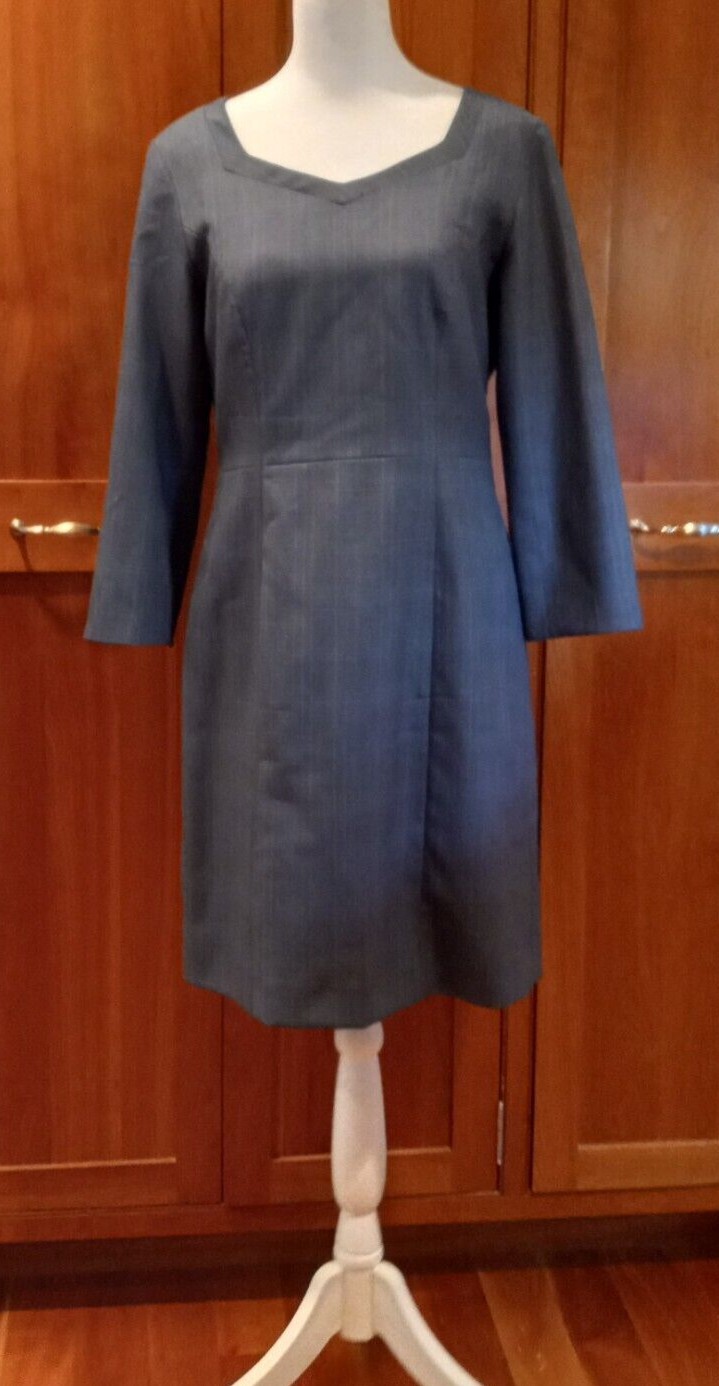 Pendleton Women's Blue Wool Fully-Lined Sheath Dr… - image 1