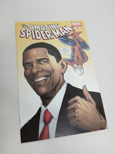 Amazing Spider-Man #583 2nd Print Obama Variant Marvel 2009 VF+/NM