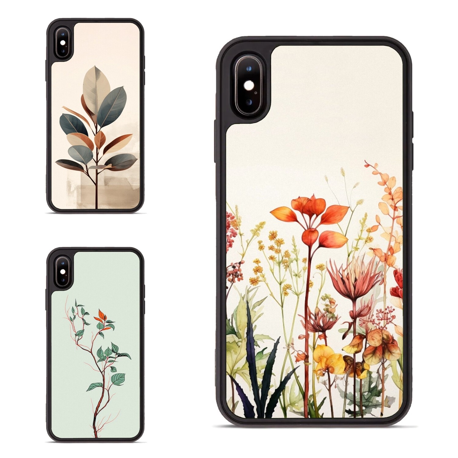 Trendy Botanical Wild Flower Phone Cover for Samsung A15 A16 S23 S24 S25 Ultra FE