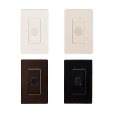 Replacement Screwless Knob Wall Plate Cover Kit for SLK Volume Controls, Brown