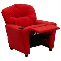 Contemporary Red Microfiber Kids Recliner With Cup Holder, New, Free Shipping on sale Contemporary Red Microfiber Kids Recliner With Cup Holder, New, Free Shipping on sale