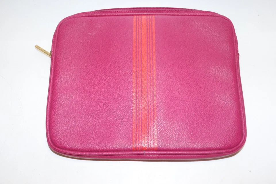 Funda para Tablet iPad Tory Burch Rosa Oscuro Gris Rayas Logo Defecto Foto 4 de 4