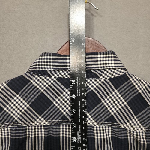 Vintage Superbadshirt Mens Black Plaid Long Sleeve Button Up Shirt Size XXL - Picture 7 of 7