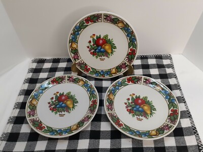 Vintage Tabletops Unlimited Eden Fruit Salad Plates 7-1/8'' (Set of 3)