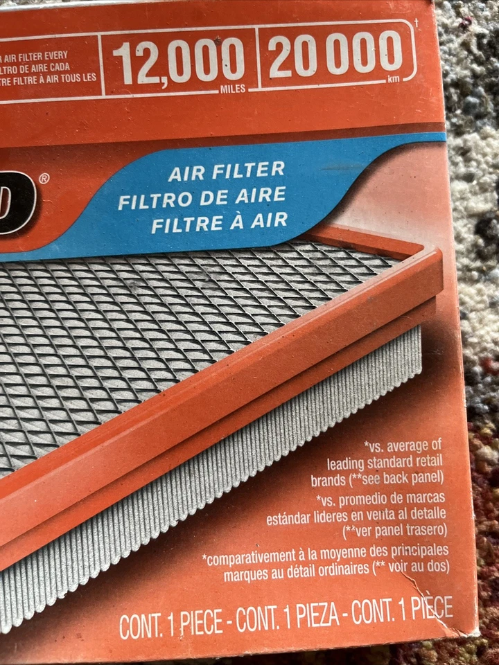 Filtro de aire protección motor Fram Extra Guard CA5058 12.000 millas 2x Foto 4 de 4