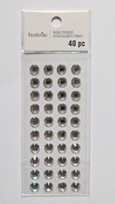 Clear Silver Rhinestones Bling Gems Scrapbooking Stickers By Recollections