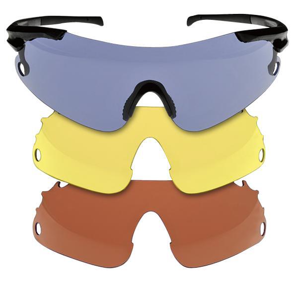 Beretta Ear Muffs & 3 Shooting Glasses Lenses With Case Skeet Trap