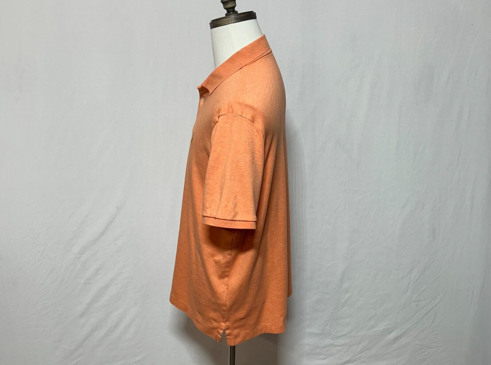 Polo Ralph Lauren camicia uomo grande arancione carne pony vestibilità classica golf polo