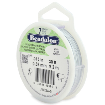 Beadalon 7 Strands Bead Stringing Wire Stainless Steel * Many Colors & Sizes