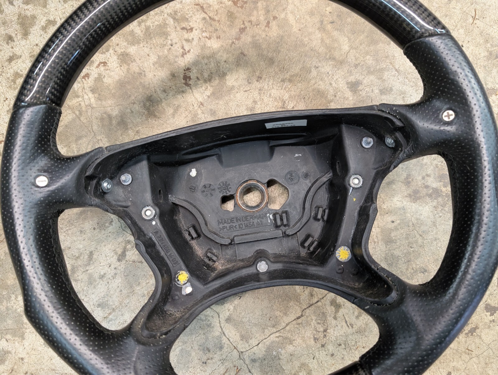 BRABUS MERCEDES SL55 AMG R230 STEERING WHEEL CARBON FIBER