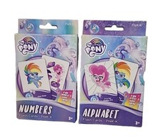 My Little Pony PreK-K Flash Cards Numbers  Alphabet, Lot of 2