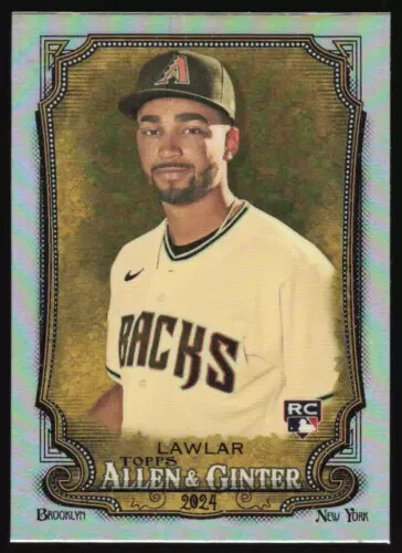 2024 Topps Allen & Ginter Chrome Refractor #99 Jordan Lawlar Rookie Diamondbacks