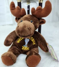 Plush Brown Moose YELLOWSTONE The RGU Group 9 Inches Souvies NEW with tags