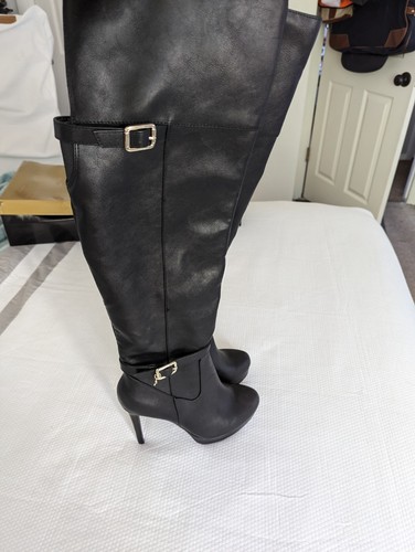 Thalia Sodi Carula Women Shoes Over the Knee Platform Boots Black Sz 9M - Picture 4 of 14