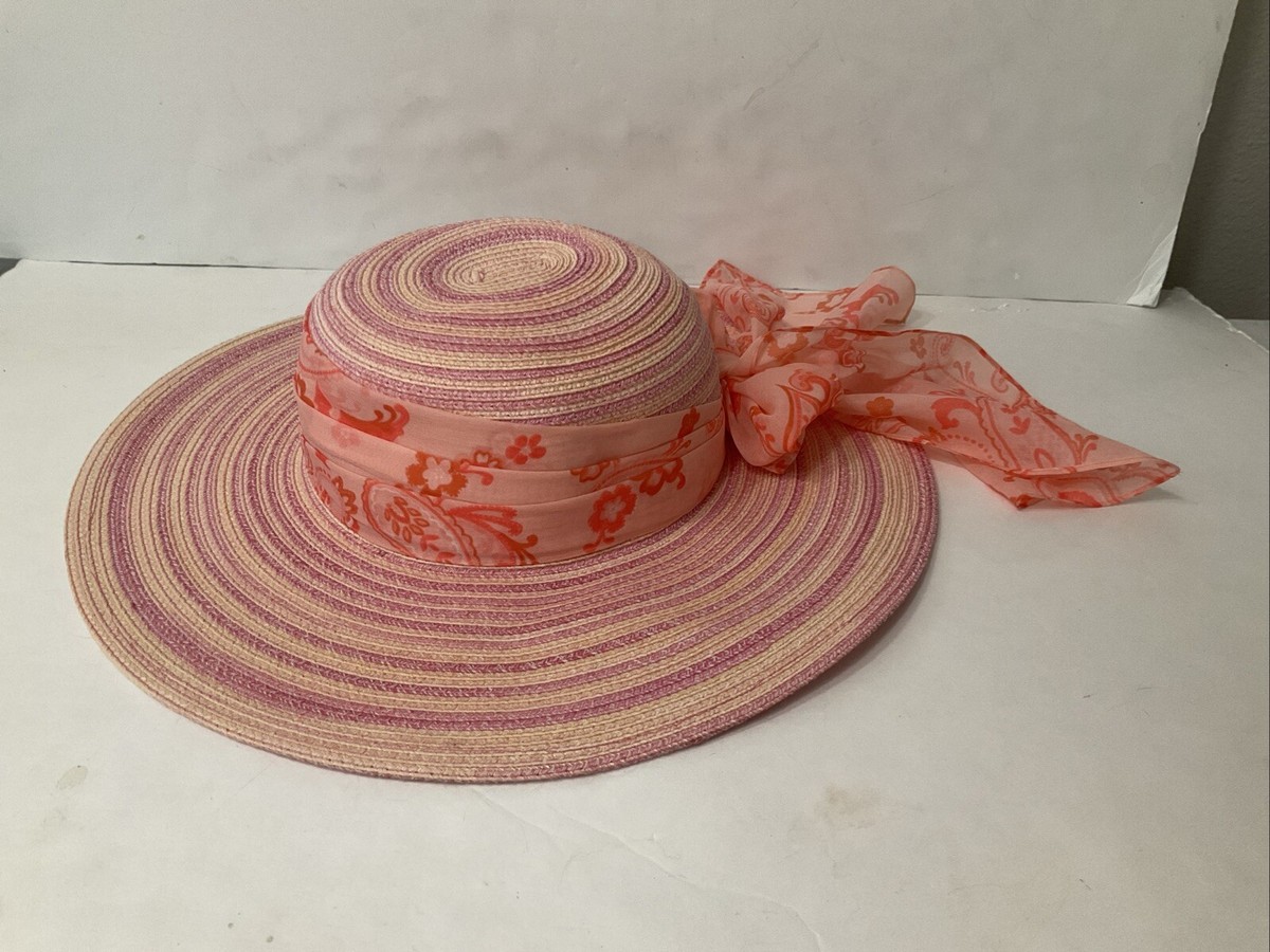 pink and orange stripes sunhat Reversible Bucket Hat in Sunset and Tierra Stripes – Spilkids main image 2