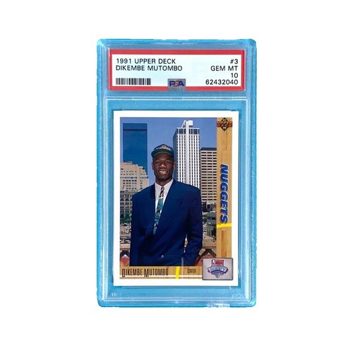 1)1992 FLEER DIKEMBE MUTOMBO LIMITED EDITION #8 OF 12 BASKETBALL CARD PSA  EX-MT