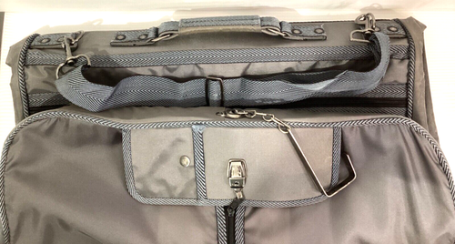 Pierre Cardin Garment Bag Suit / Dress Bag Folds Flat Style Grey Nylon - Picture 12 of 12
