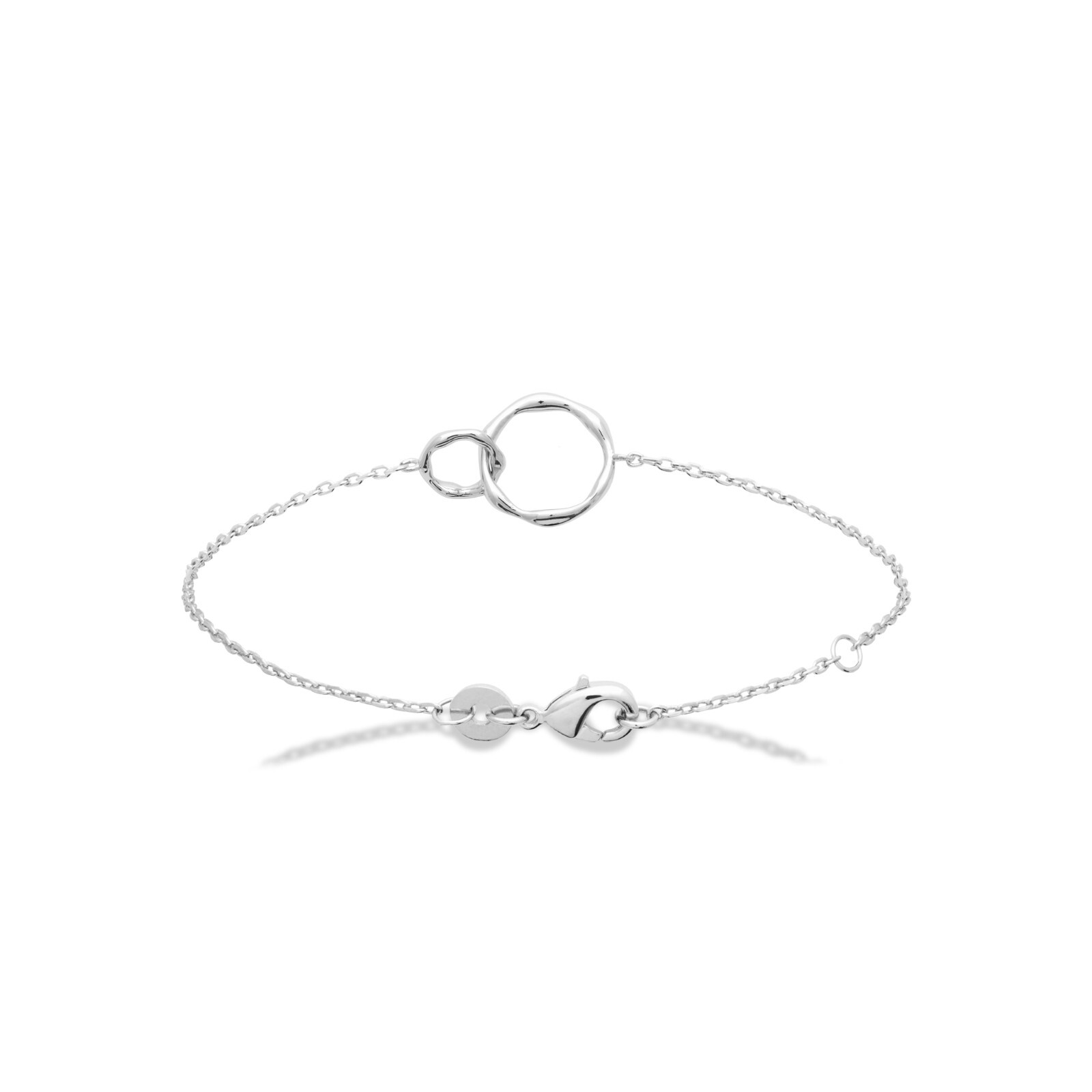 Gourmette argent 925 deux anneaux pour sublimer vos tenues de bureau
