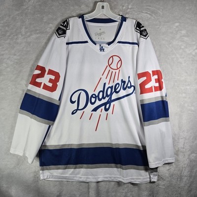 Los Angeles Dodgers LA Kings Mashup Jersey Giveaway Size Medium XL MLB 23  Rare