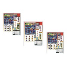Pull Tab - Hard Card - Tickets Game - 3 Pack ...
