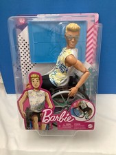 Barbie Ken Doll Fashionistas #167 Made to Move Body Wheelchair and Ramp New