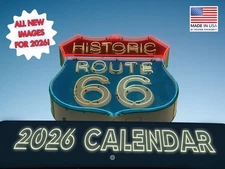 Route 66 Calendar 2026 RT 66 Monthly Wall Calender 12 Month 12x18