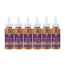 Aleene's Original Tacky Glue 6 Pack 2 Fl Oz All Purpose Adhesive For Crafts