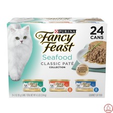Purina Seafood Classic Pate Variety Pack Wet Cat Food Cans