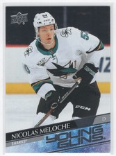 #463 2020-21 Upper Deck Young Guns = Nicolas Meloche RC San Jose Sharks