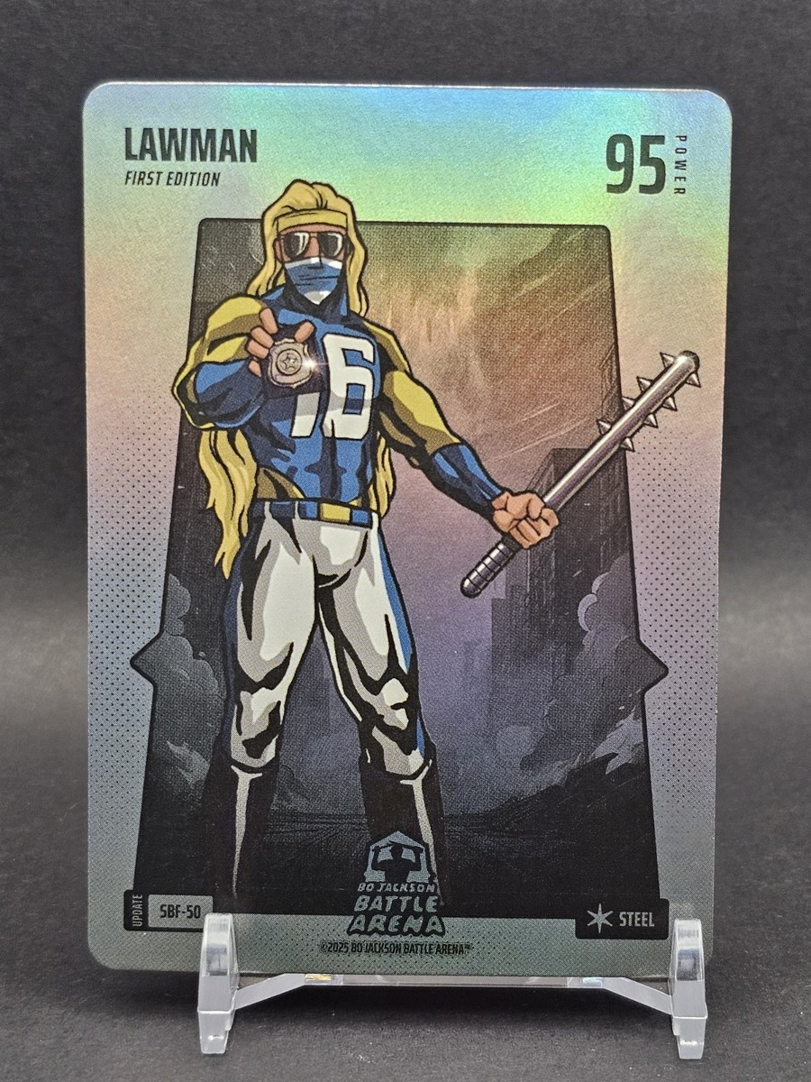 Silver Foil Lawman Trevor Lawrence Bo Jackson Battle Arena Alpha Update #SBF-50