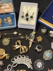181 Piece Lot Of Vintage To Now Costume Jewelry Many Pieces Are Signed #33