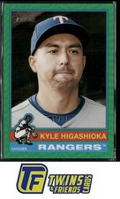 2025 Topps Heritage #638 Kyle Higashioka Chrome Green Refractor #/99