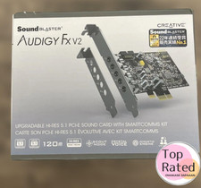 Creative Sound Blaster Audigy Fx V2 Upgradable Hi-res PCI-e Sound Card with 5.1