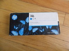 2025 GENUINE HP 746 Cyan 300ml Ink Cartridge P2V80A DesignJet Z6 Z9 NEW Sealed