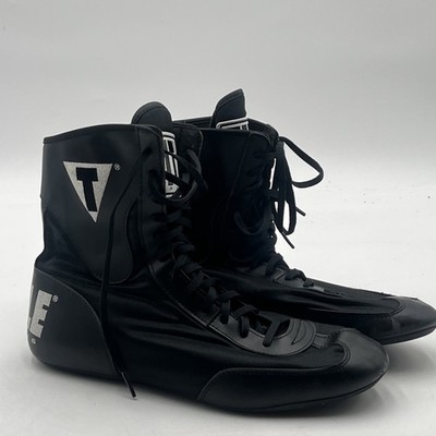 Title Boxing Speed-Flex Encore Mid-Top Black Boxing Shoes Size US 10