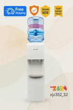 Primo Water 601132-C Top Loading Water Dispenser Hot & Cold-White Premium Model
