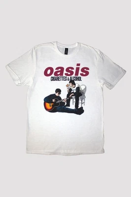 Oasis Cigarettes And Alcohol Illustration T Shirt - Bild 1 von 4